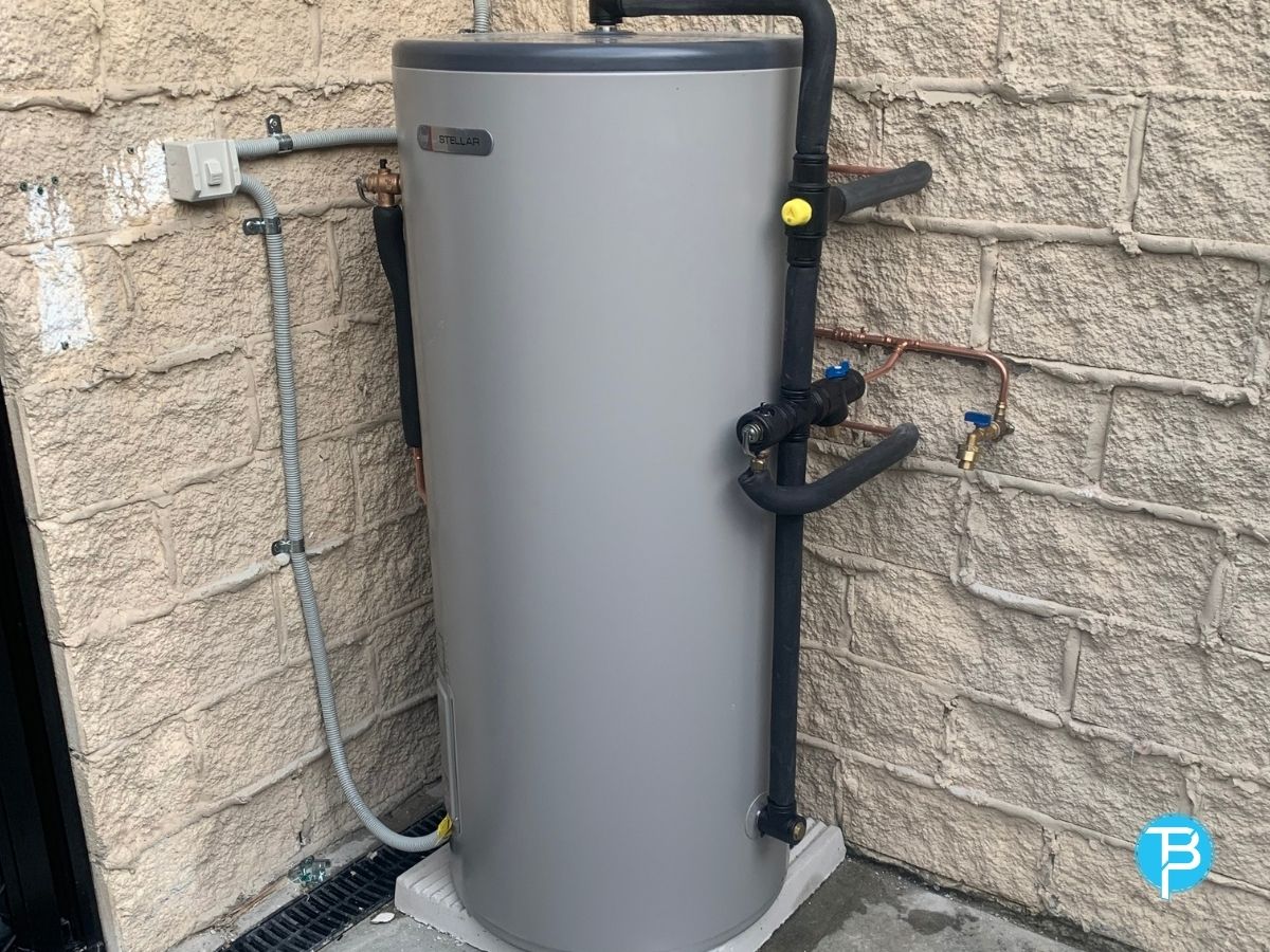TBP Hot Water Repairs technician on-site